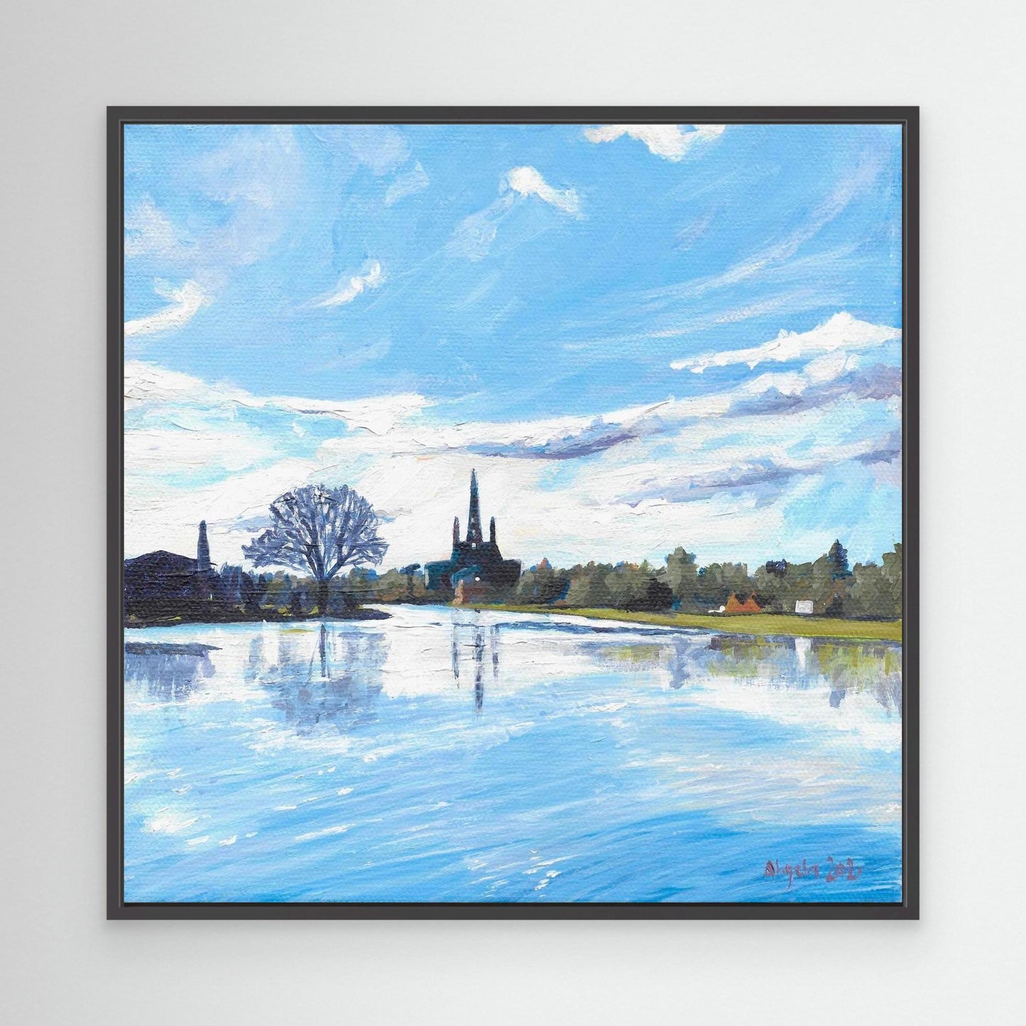 Stowe Pool reflections, Lichfield