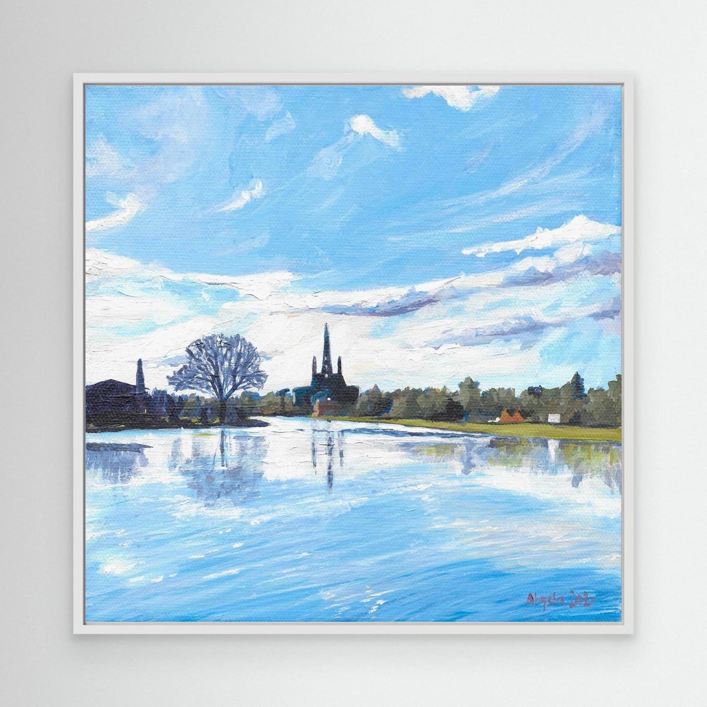 Stowe Pool reflections, Lichfield