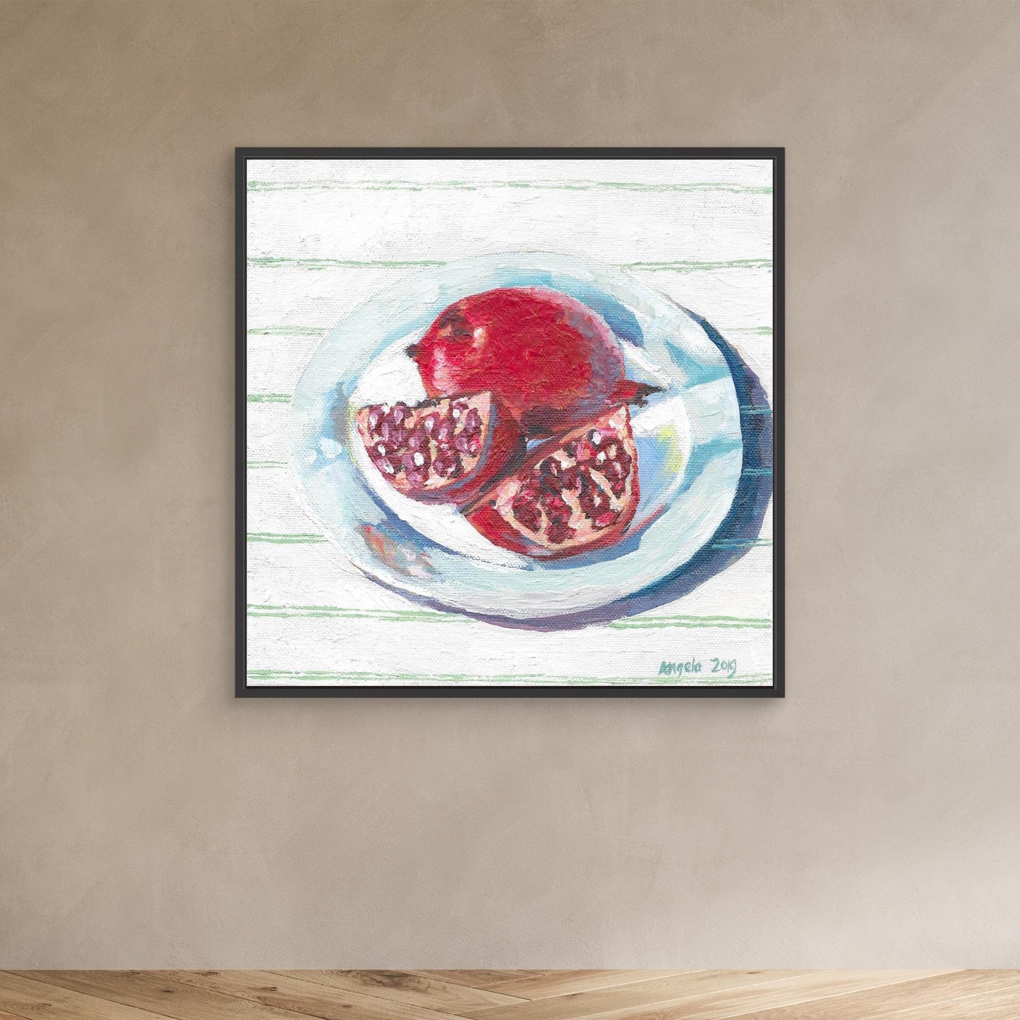 Pomegranate still life