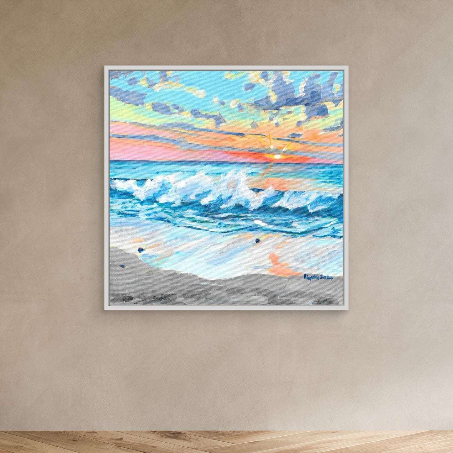 Waves at sunset, Sennen Cove