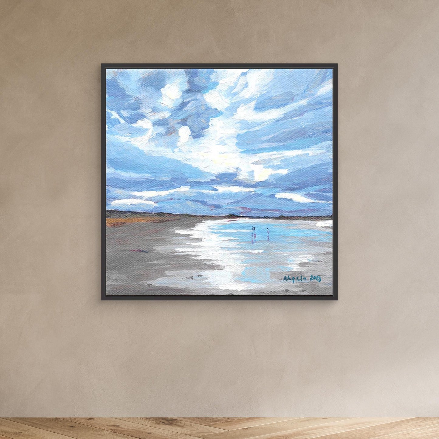 Hunting for sea glass