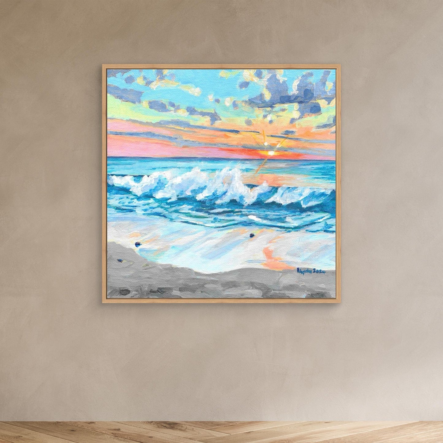 Waves at sunset, Sennen Cove