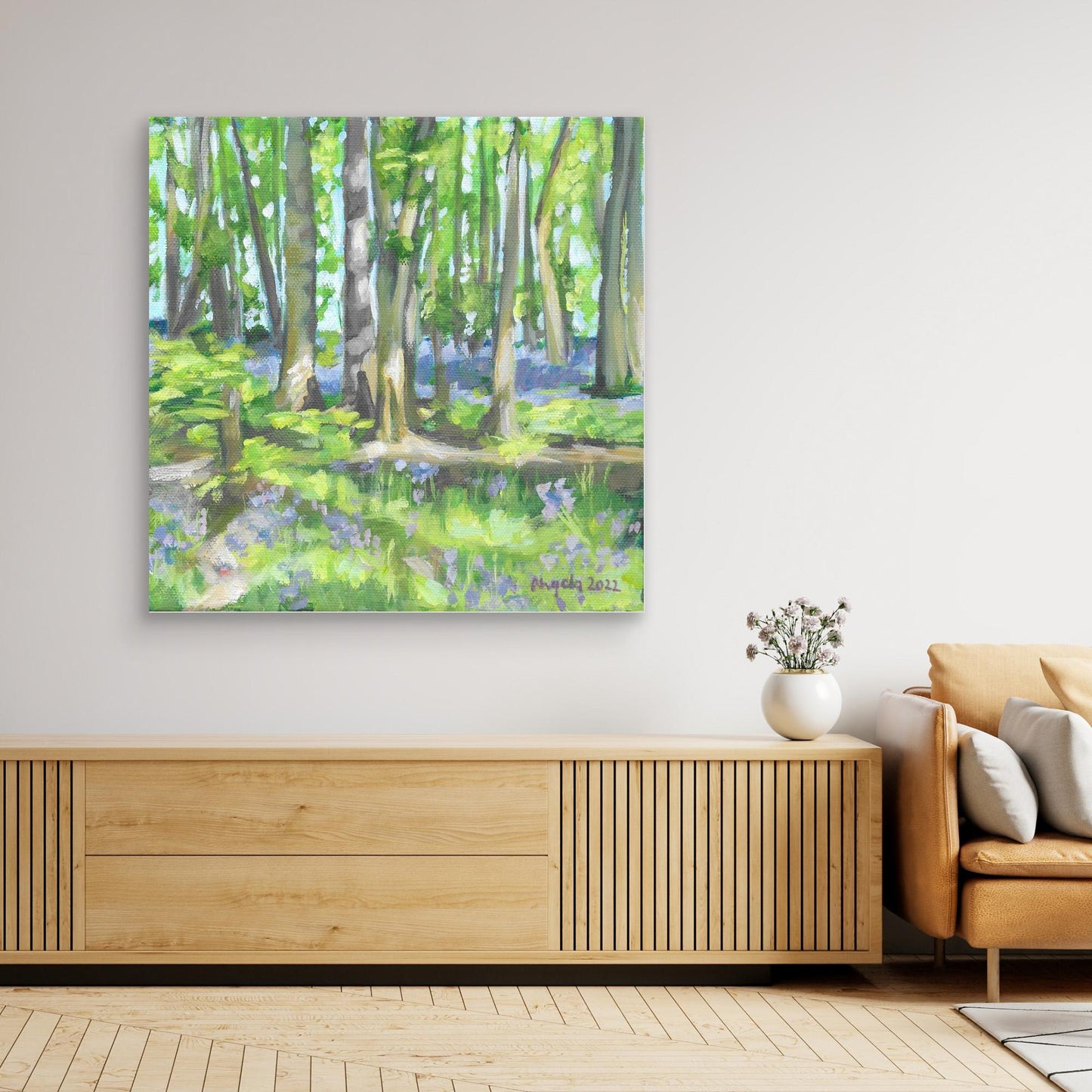 Bluebell woods at Hints