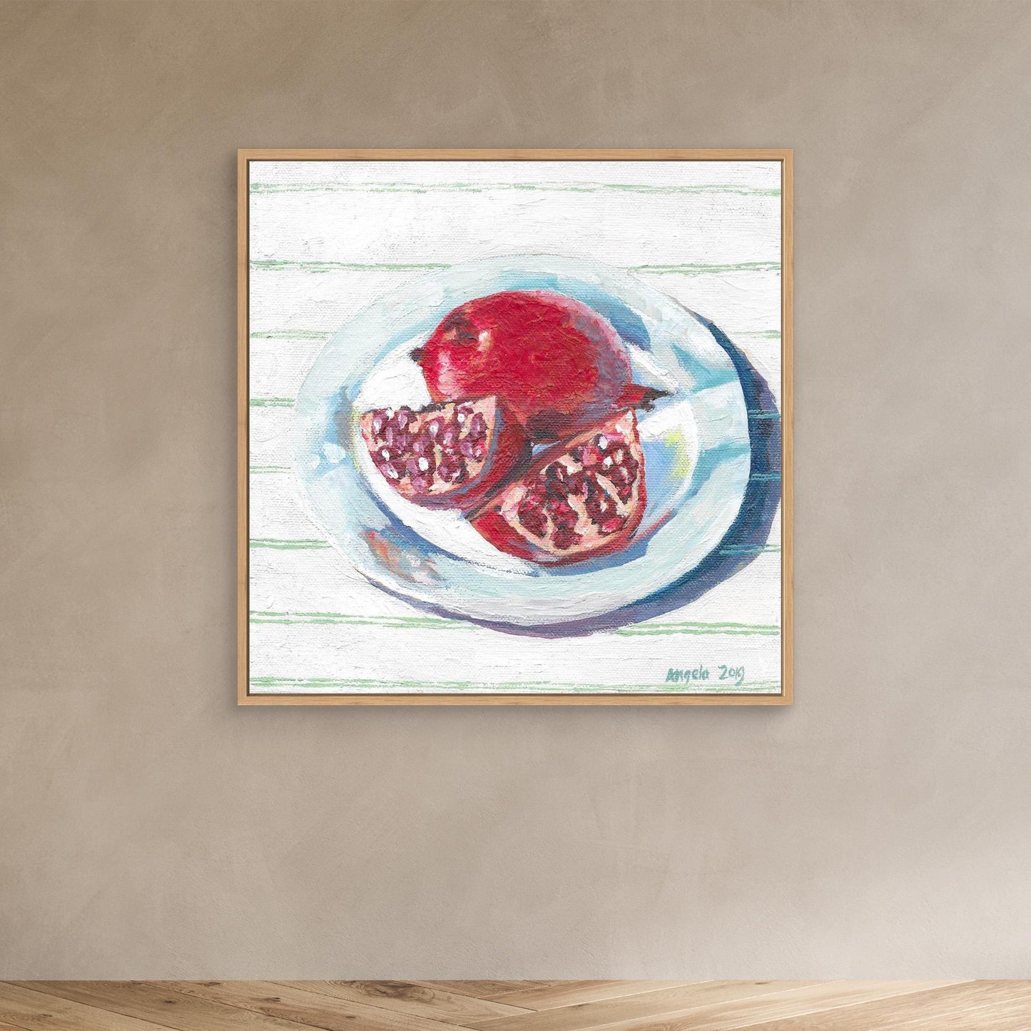 Pomegranate still life