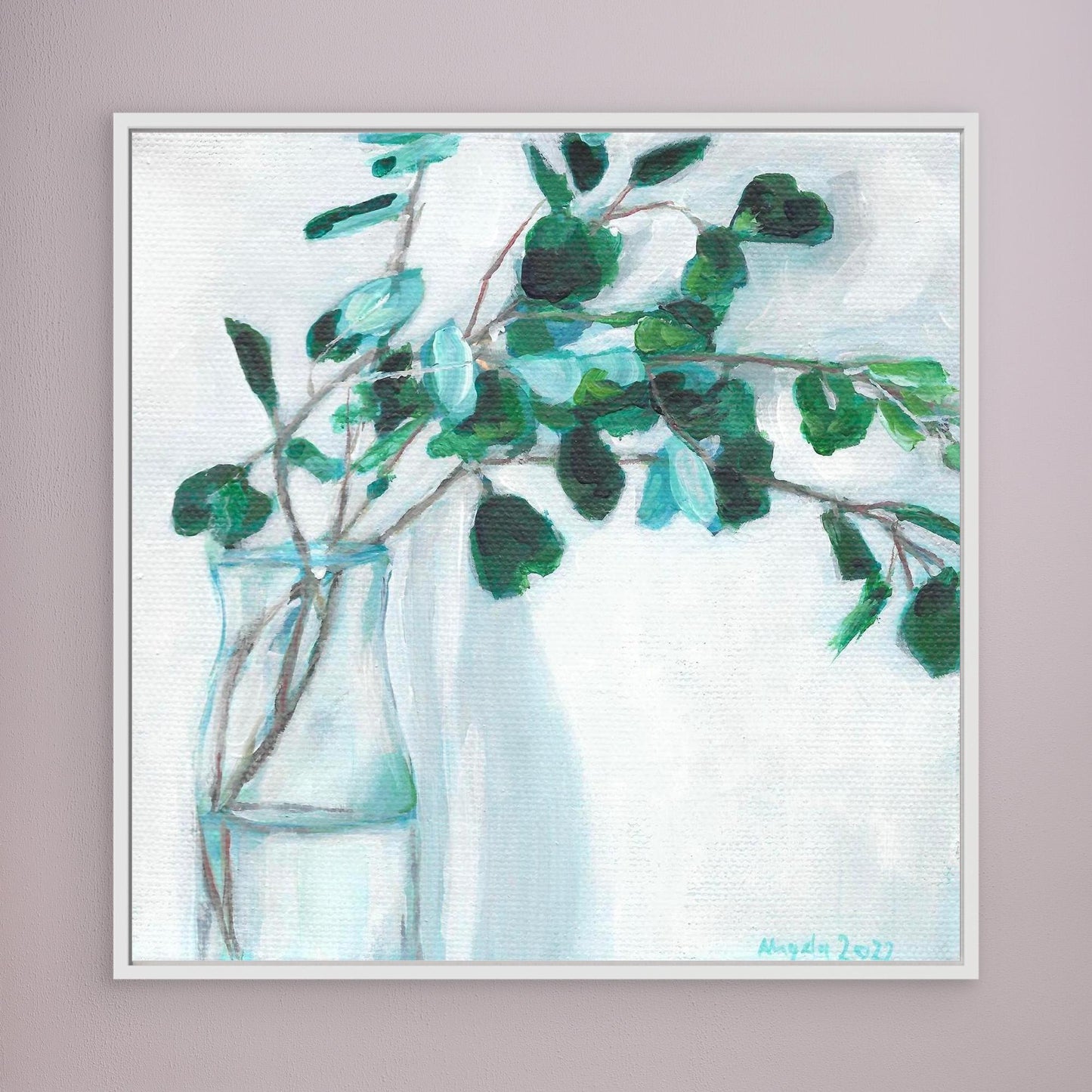 Eucalyptus in vase