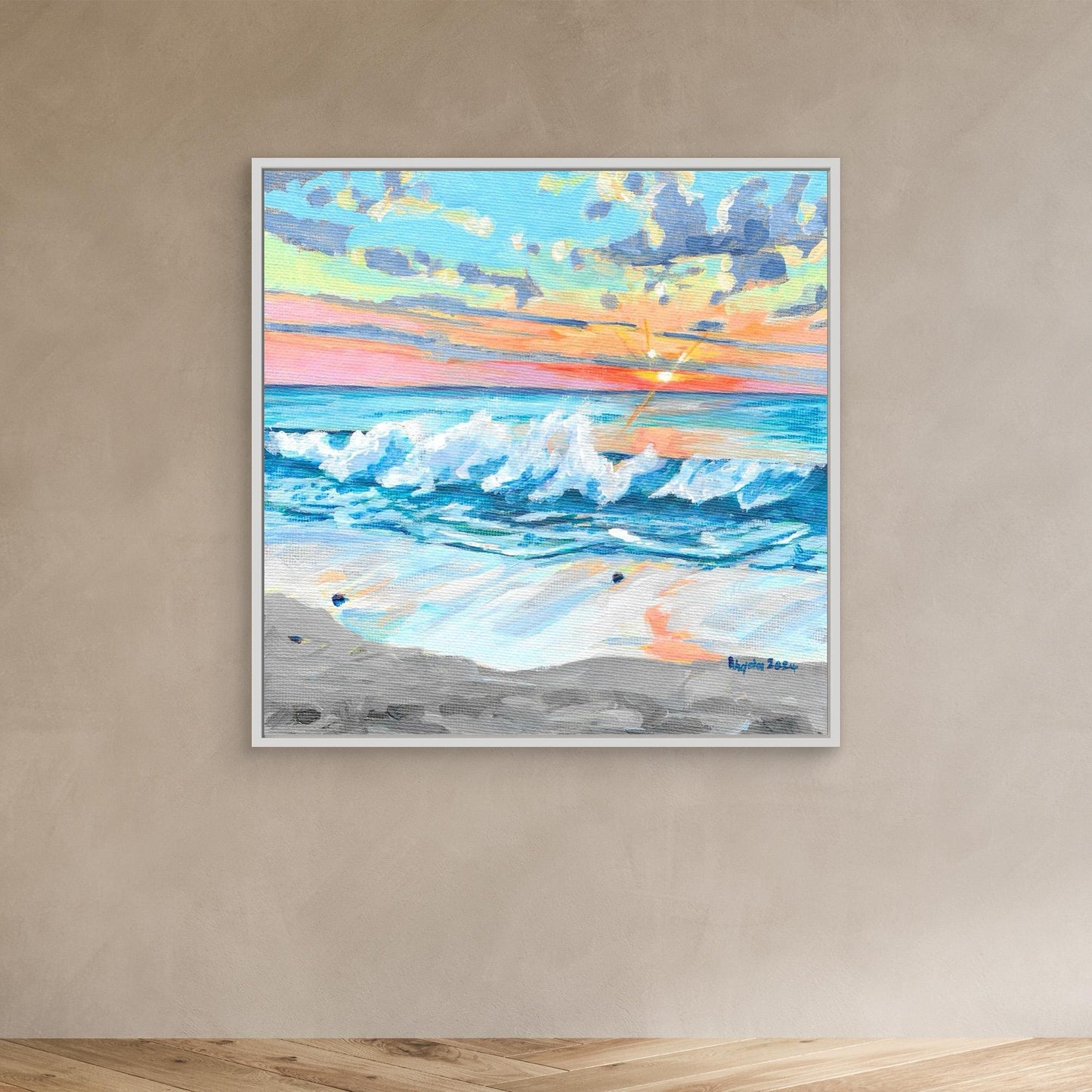 Waves at sunset, Sennen Cove
