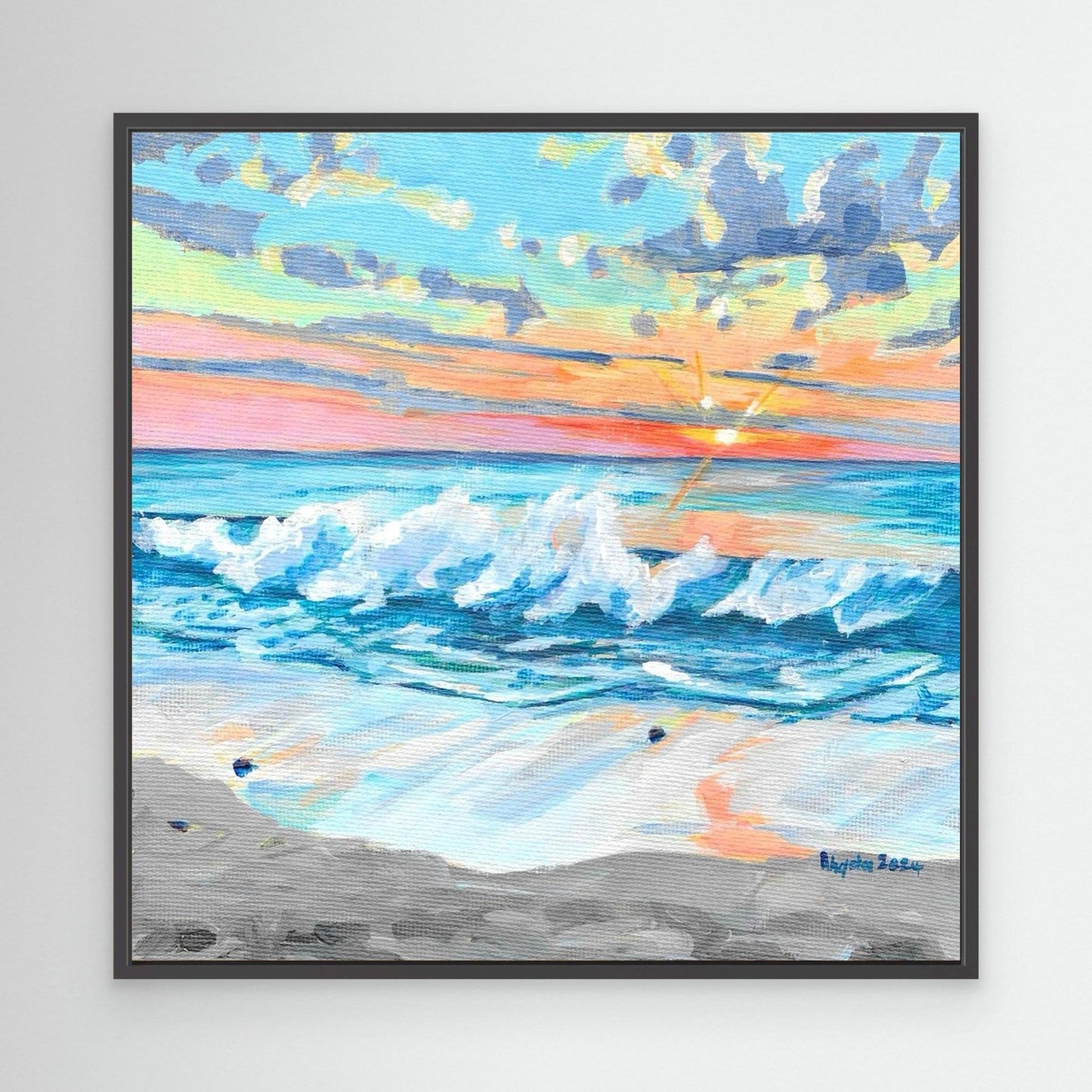 Waves at sunset, Sennen Cove