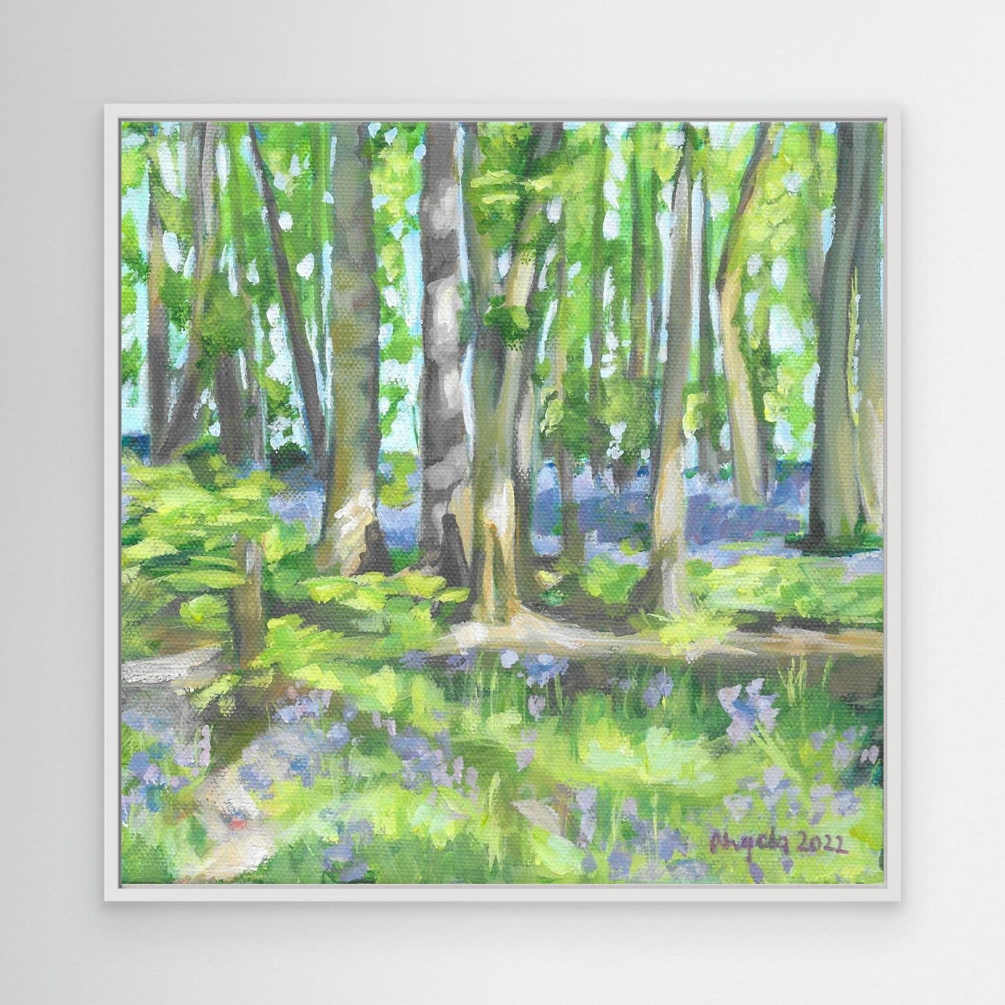 Bluebell woods at Hints