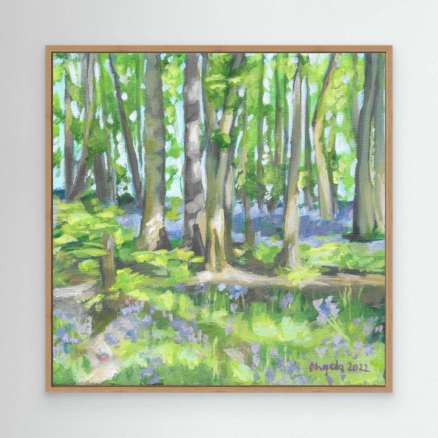 Bluebell woods at Hints