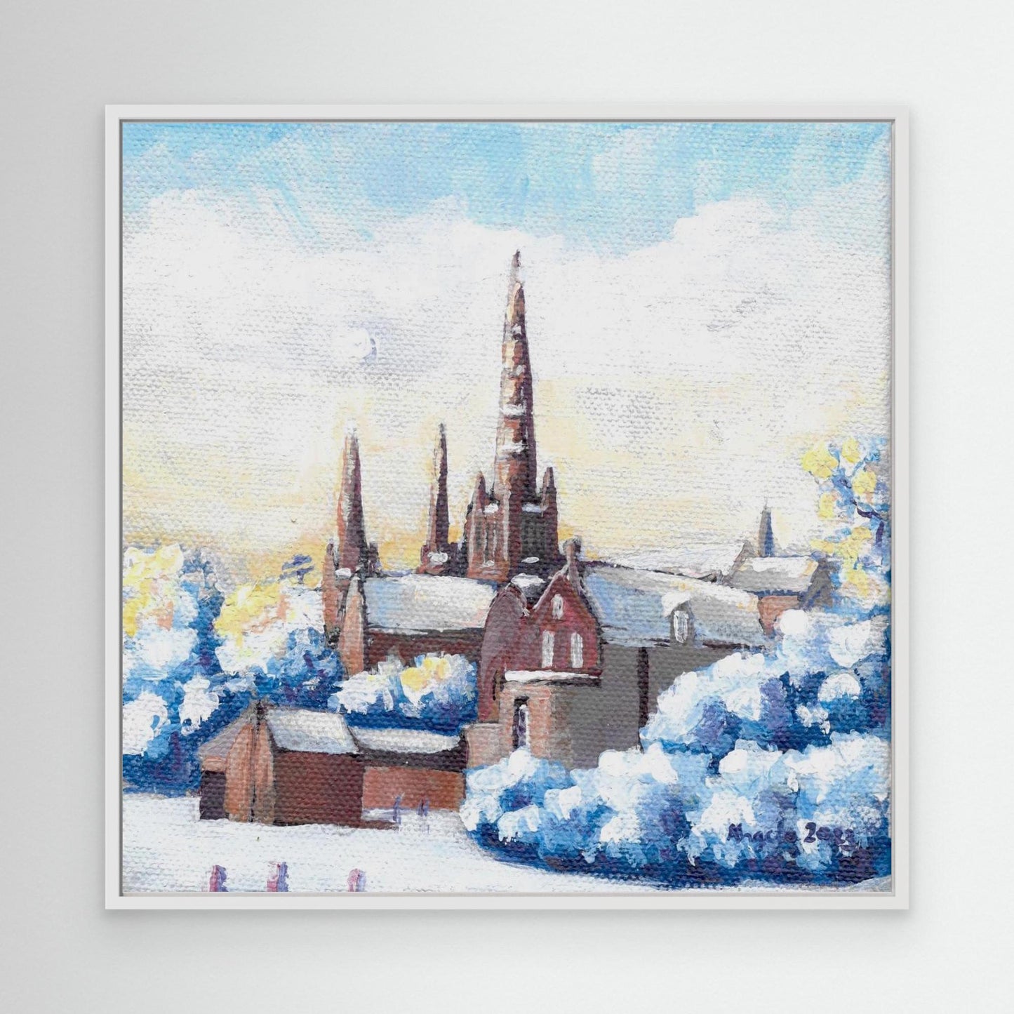 Fresh snow in Lichfield