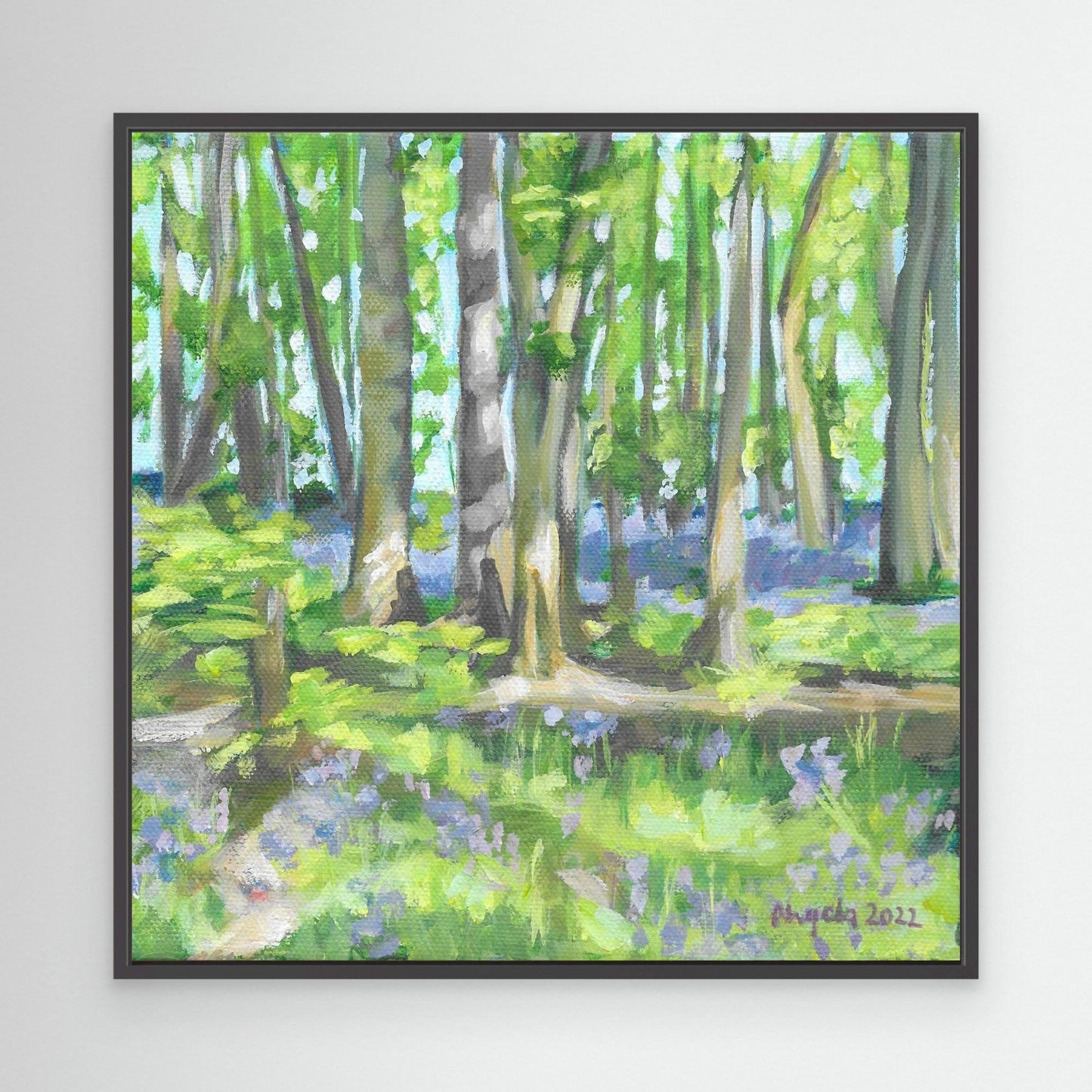 Bluebell woods at Hints