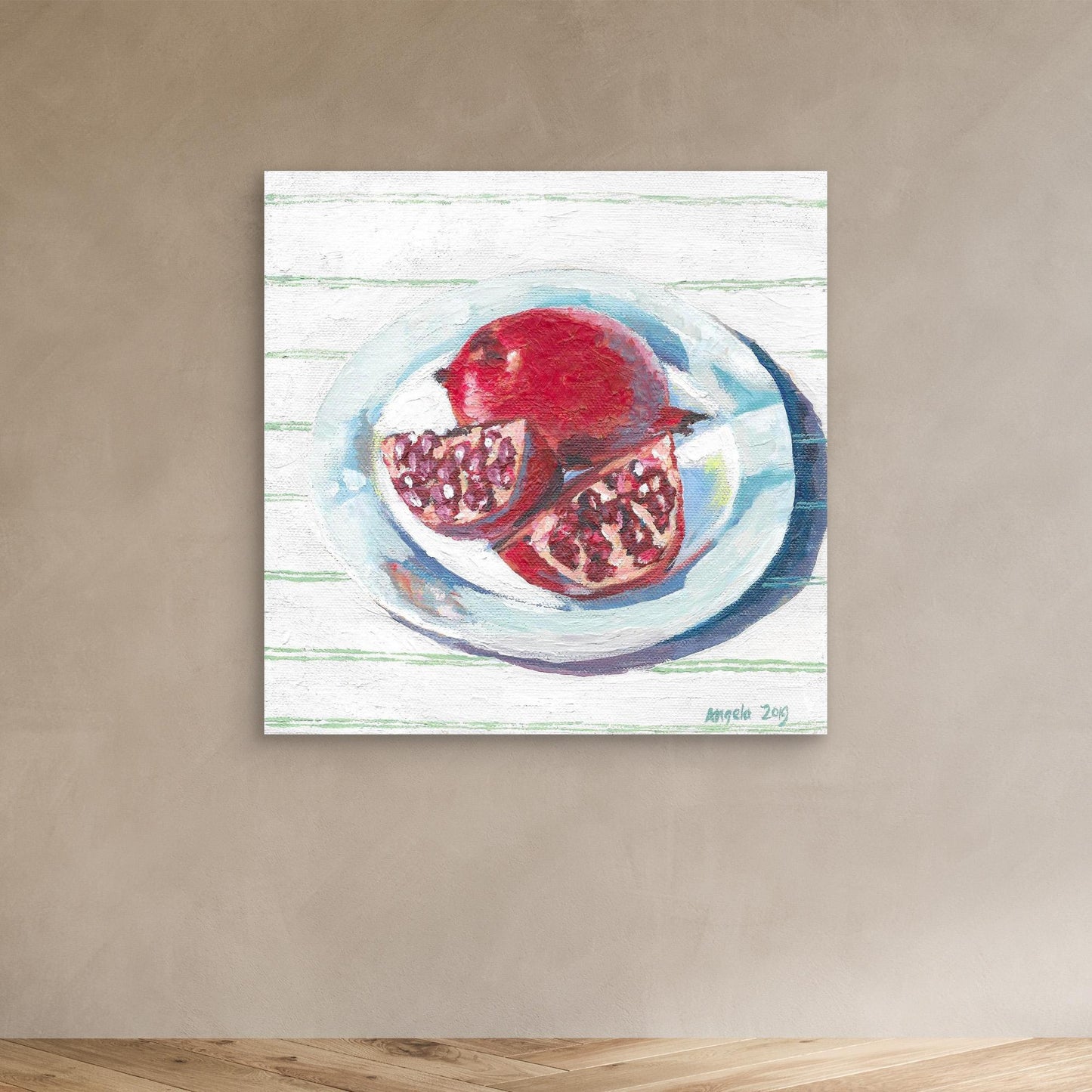 Pomegranate still life