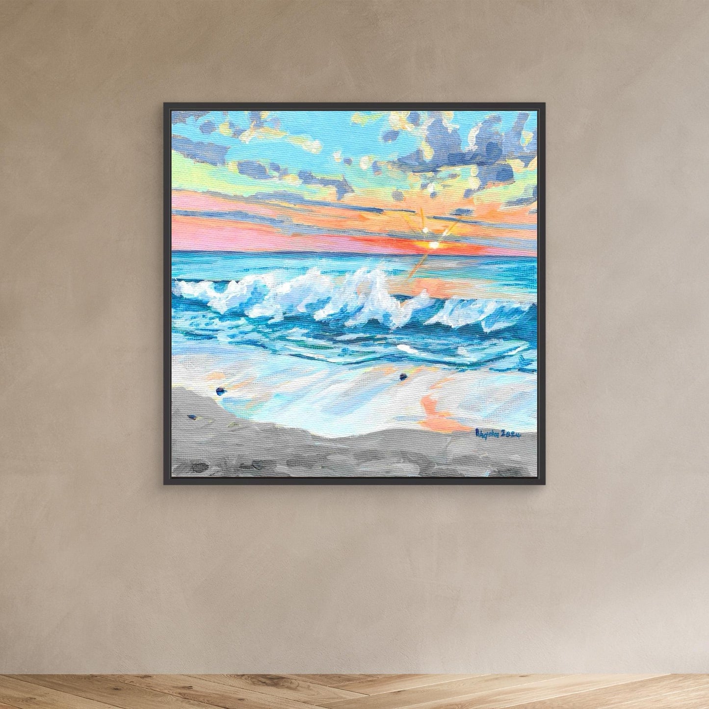 Waves at sunset, Sennen Cove