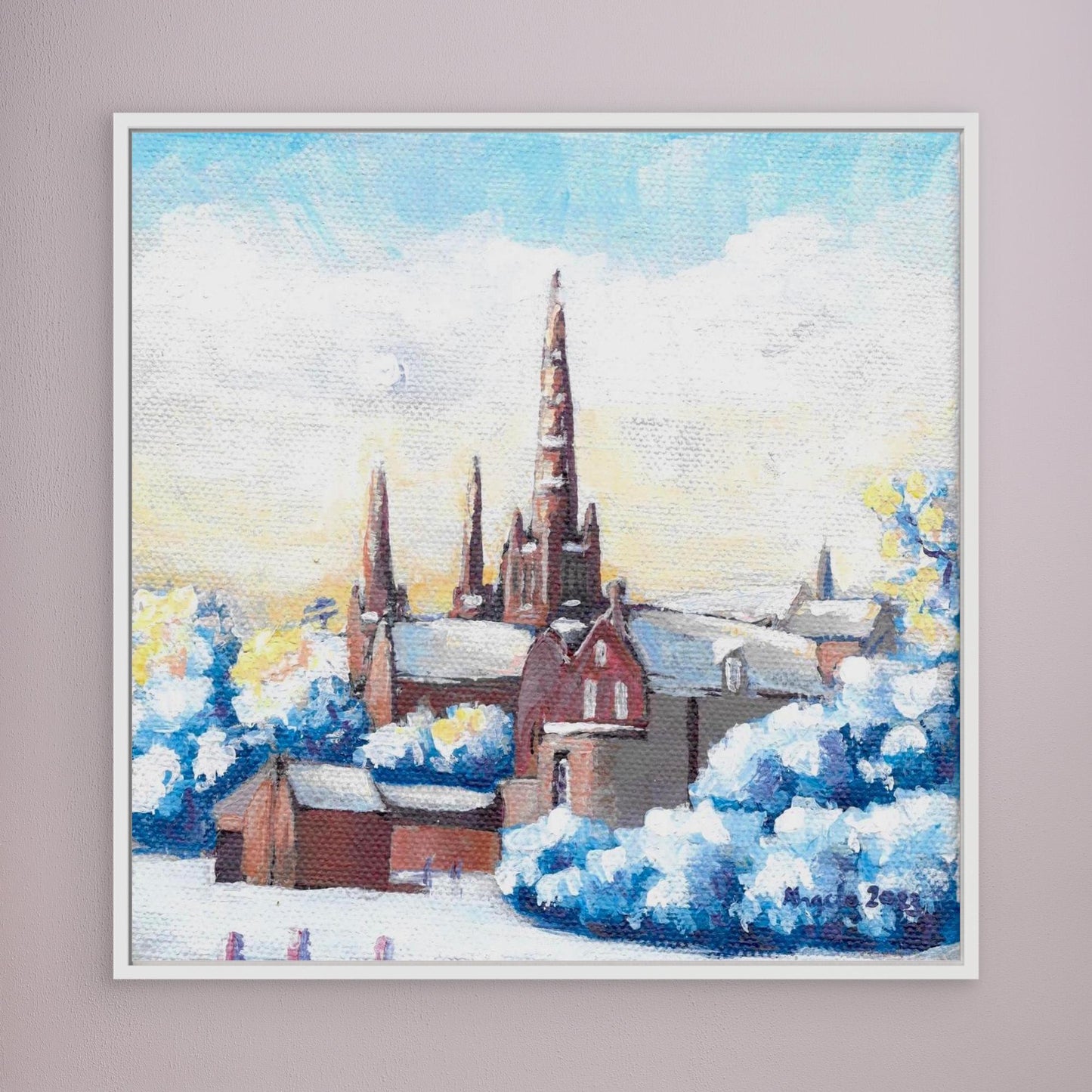 Fresh snow in Lichfield