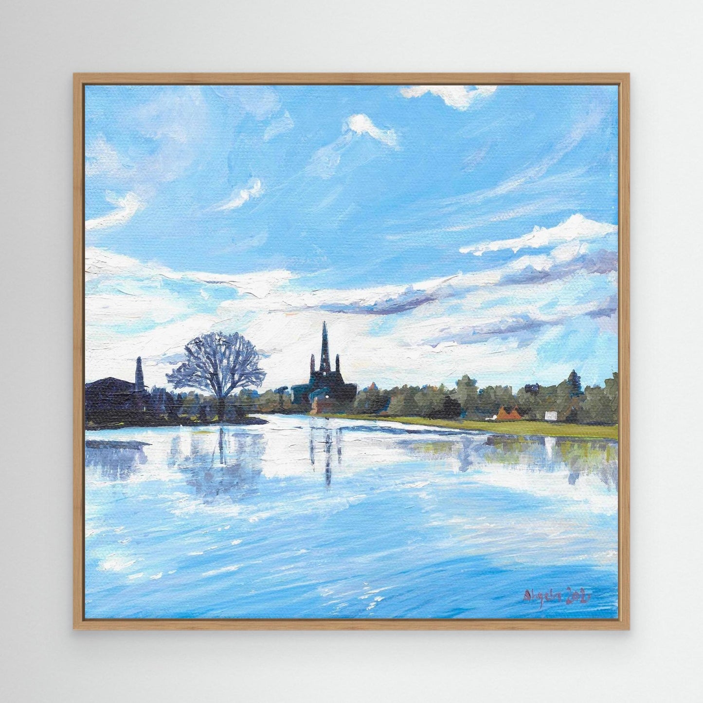 Stowe Pool reflections, Lichfield