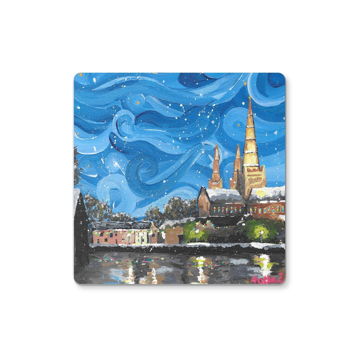 Winter in Lichfield 2 Coaster