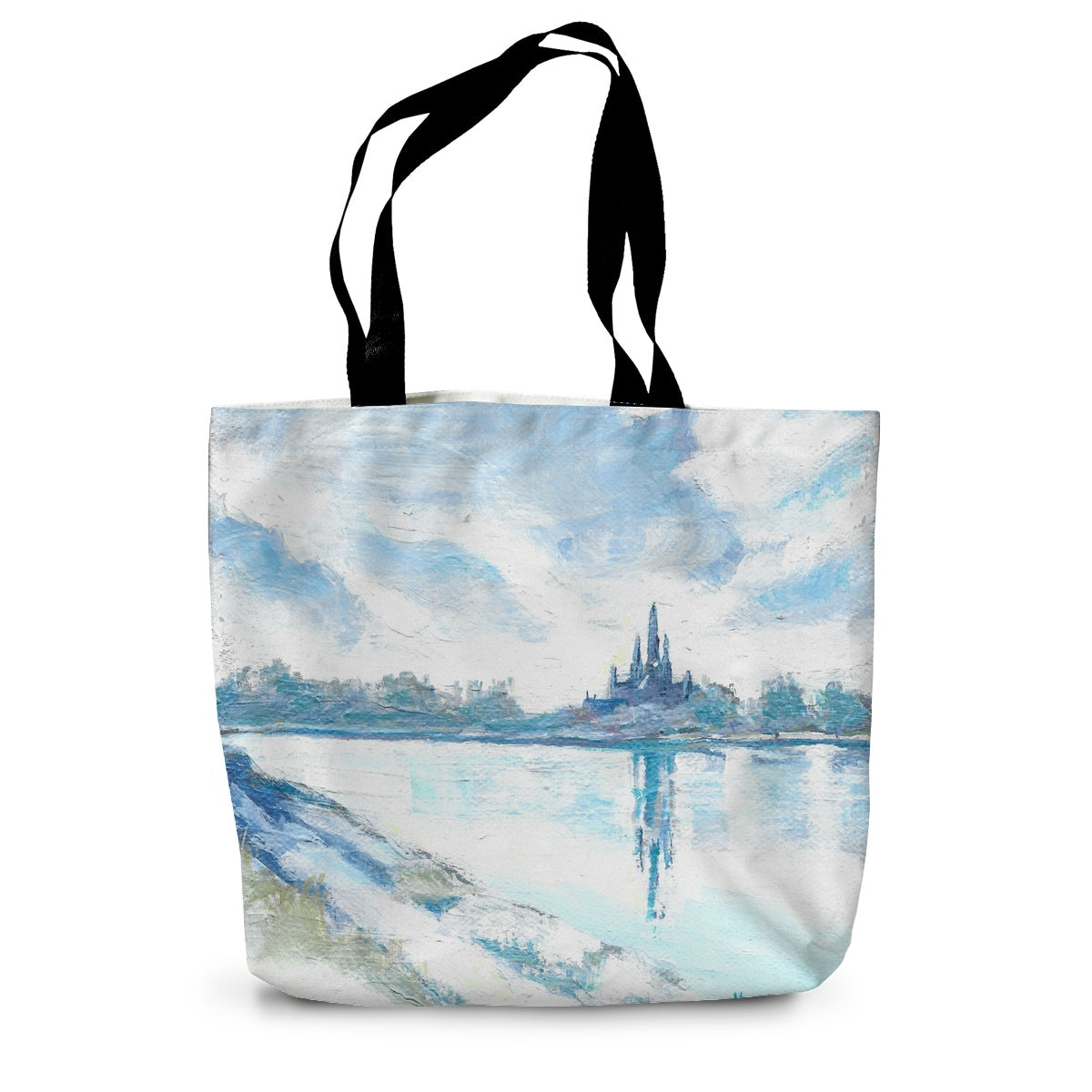 Cold morning in Lichfield Canvas Tote Bag