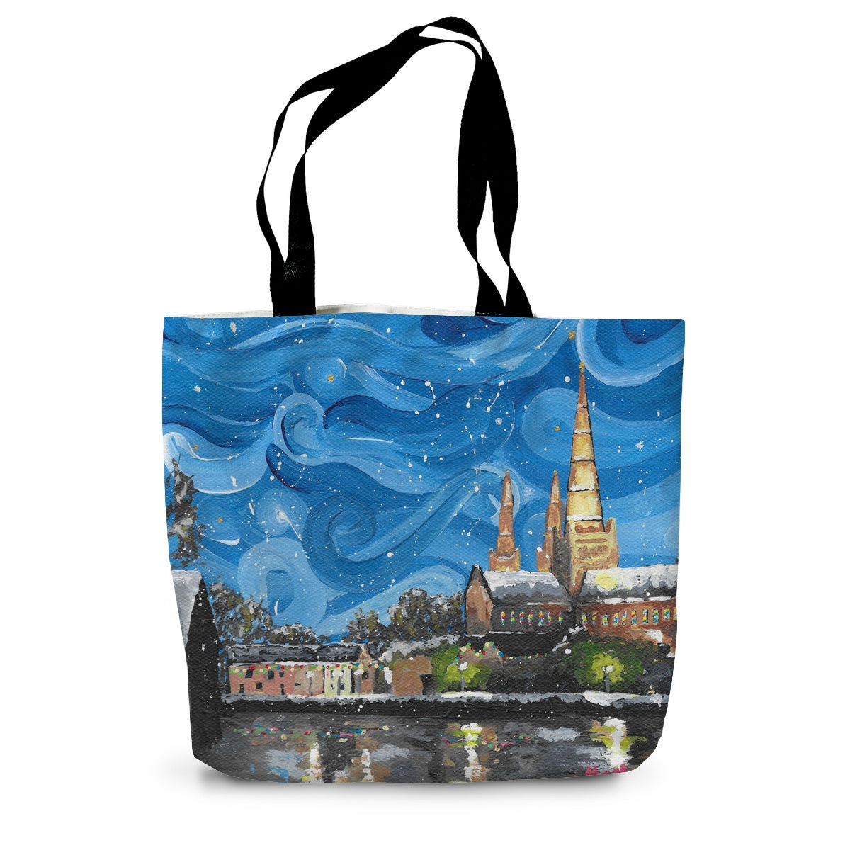 Winter in Lichfield 2 Canvas Tote Bag