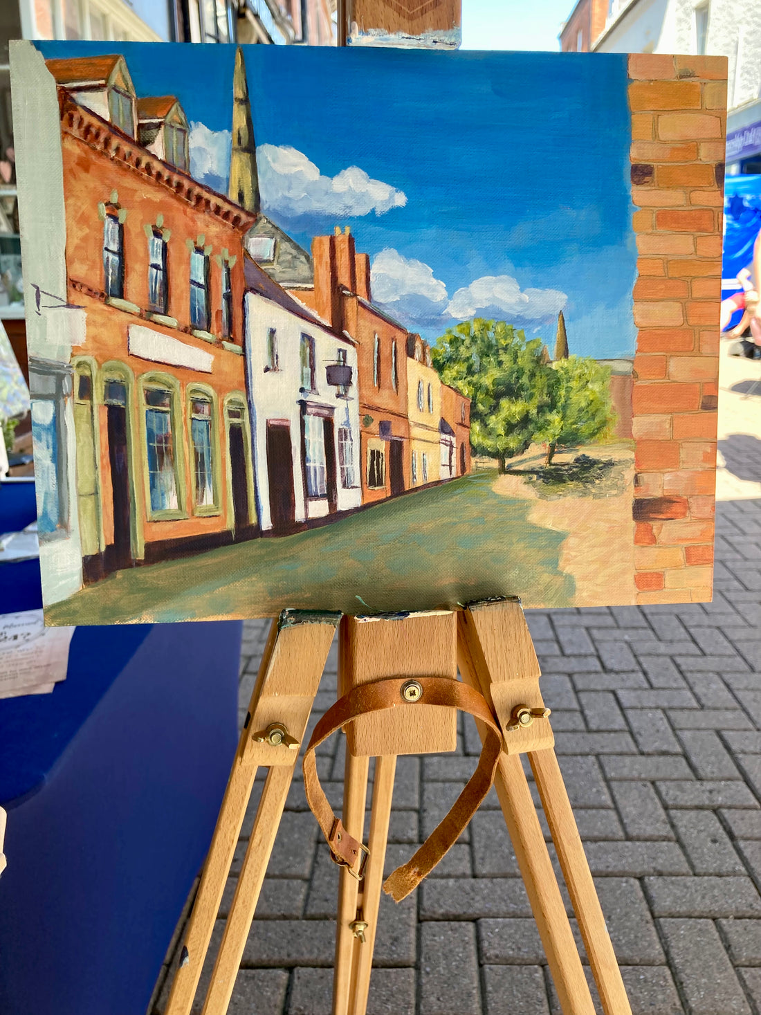 Painting of Dam Street in Lichfield