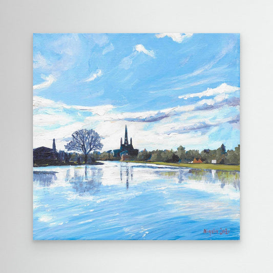 Stowe Pool reflections, Lichfield