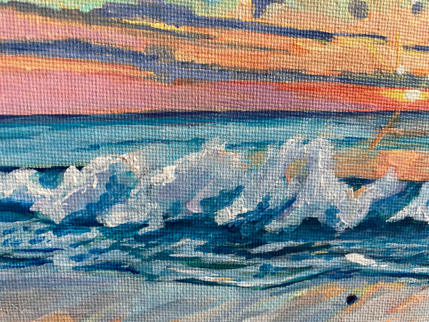 NEW: Waves at sunset, Sennen Cove (2024)