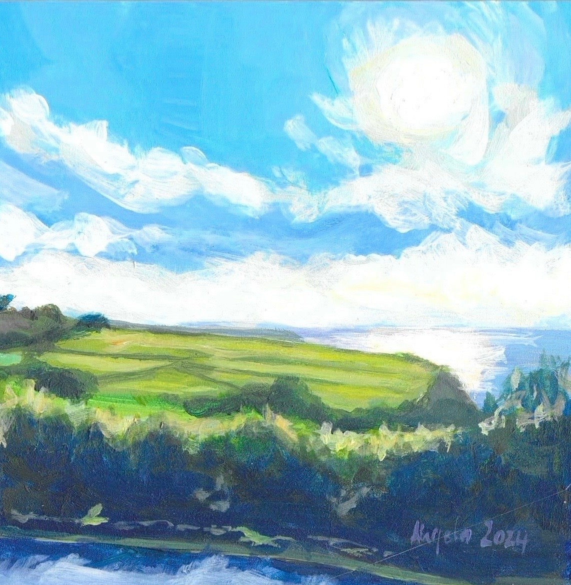 NEW: The road to St Just diptych (2024).