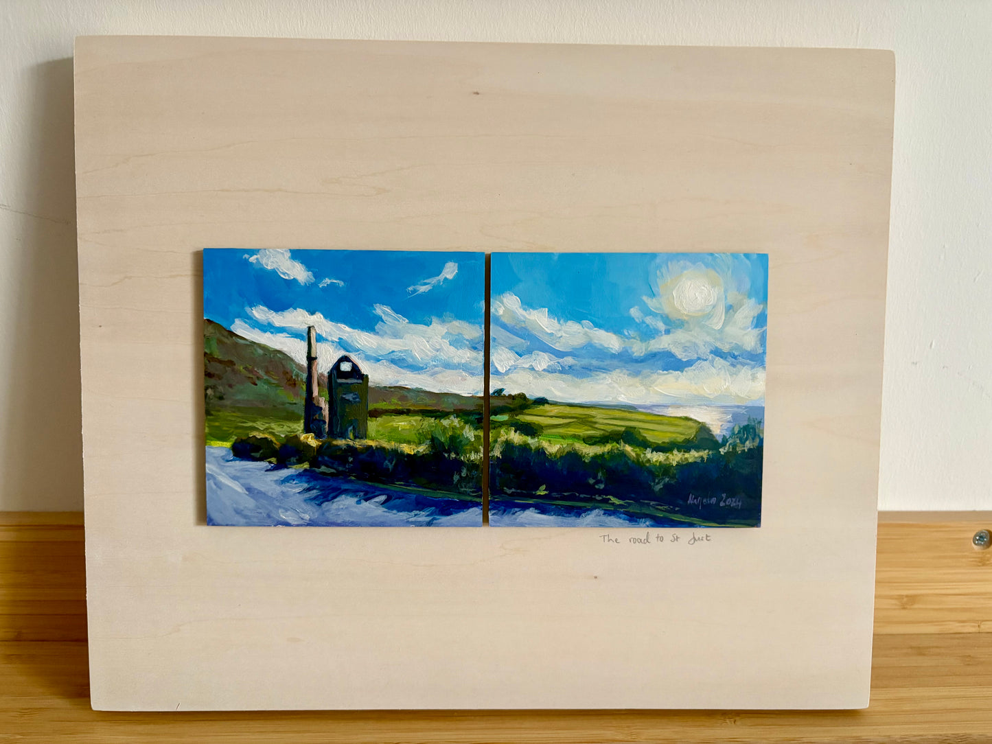 NEW: The road to St Just diptych (2024).