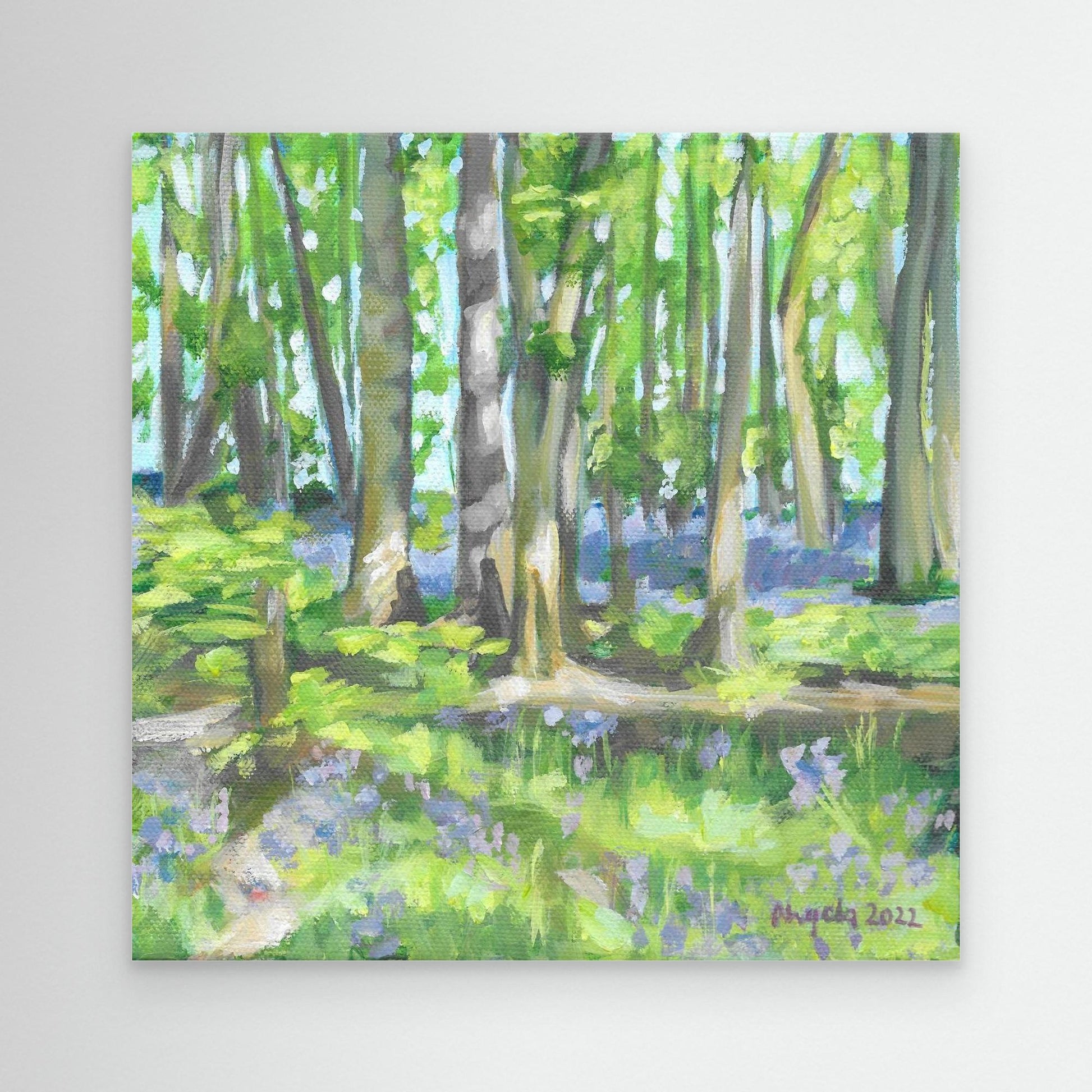 Bluebell woods at Hints