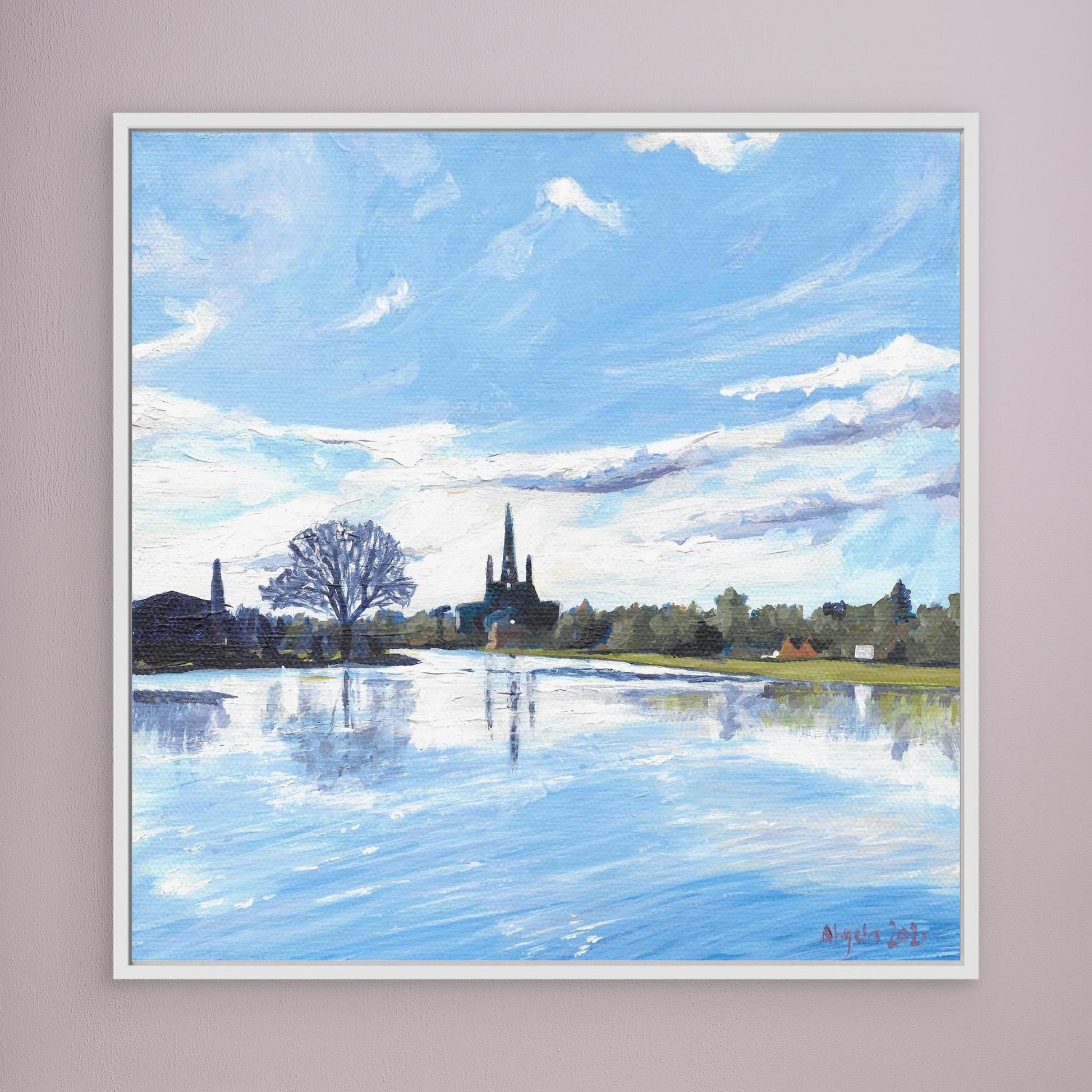 Stowe Pool reflections, Lichfield