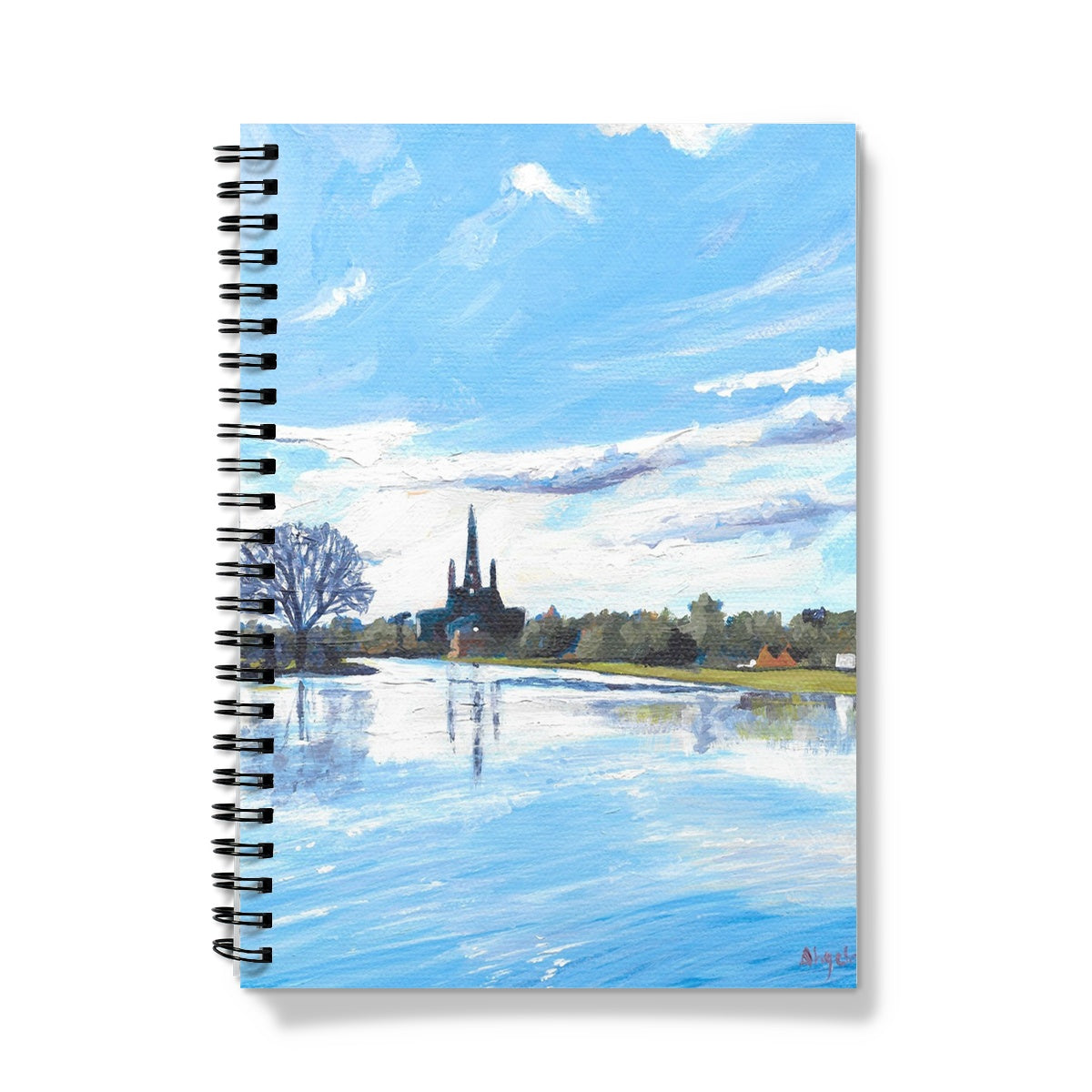 Stowe Pool Reflections, Lichfield Notebook