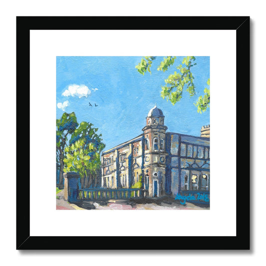 The Old Library, Lichfield Framed & Mounted Print 12x12"