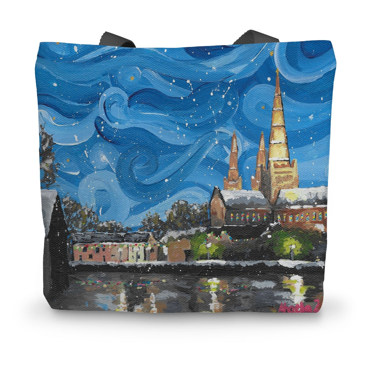 Winter in Lichfield 2 Canvas Tote Bag