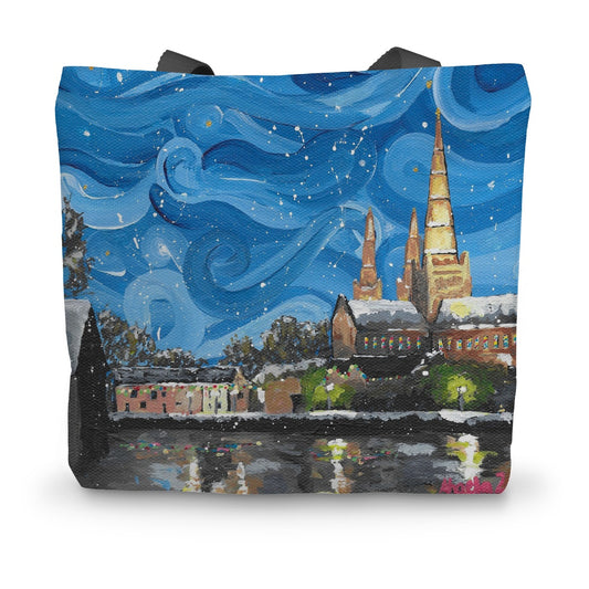 Winter in Lichfield 2 Canvas Tote Bag