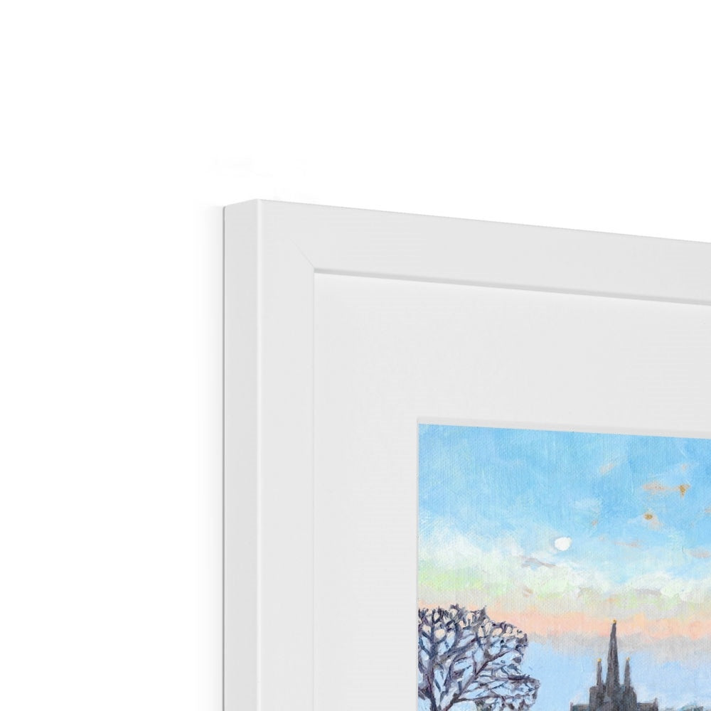 Early winter morning, Lichfield Framed & Mounted Print 8x6