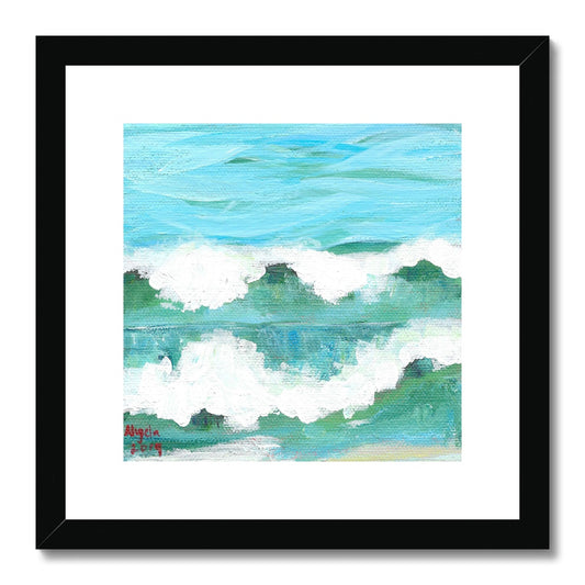 Waves at Tangasdale Framed & Mounted Print 12x12"