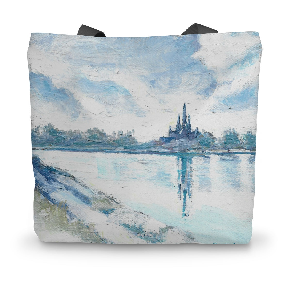 Cold morning in Lichfield Canvas Tote Bag