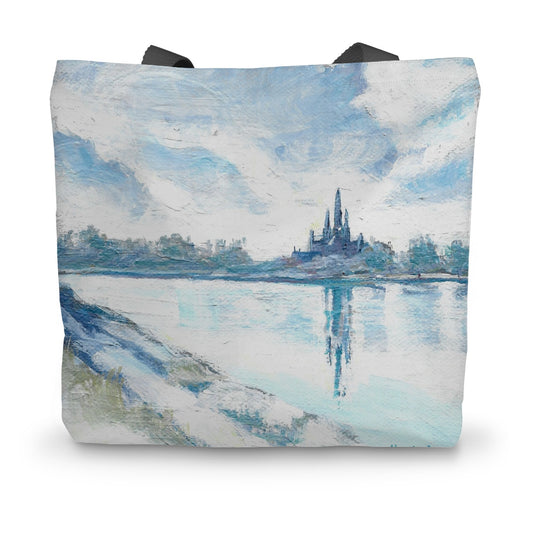 Cold morning in Lichfield Canvas Tote Bag