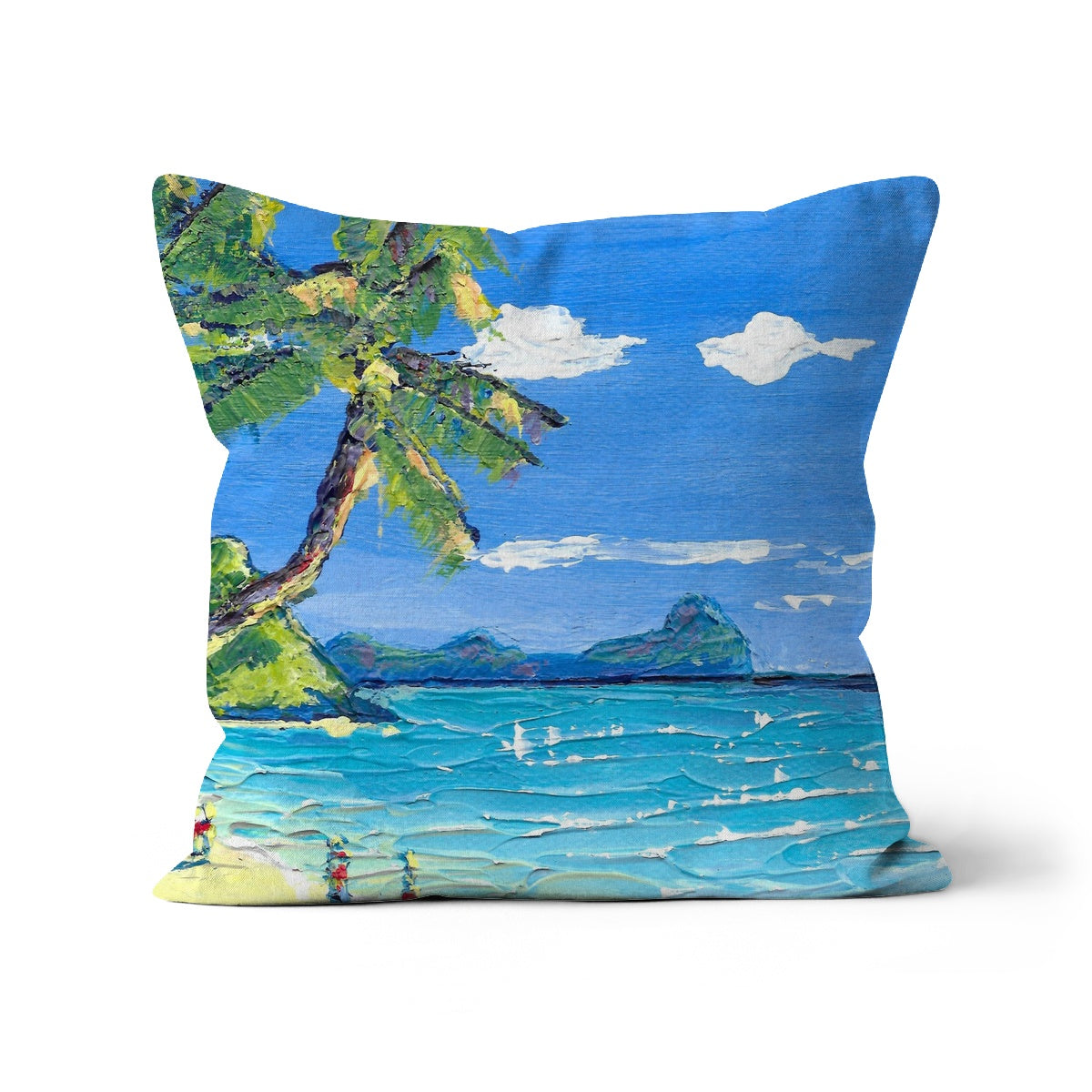 A little walk on the beach, Mauritius Cushion