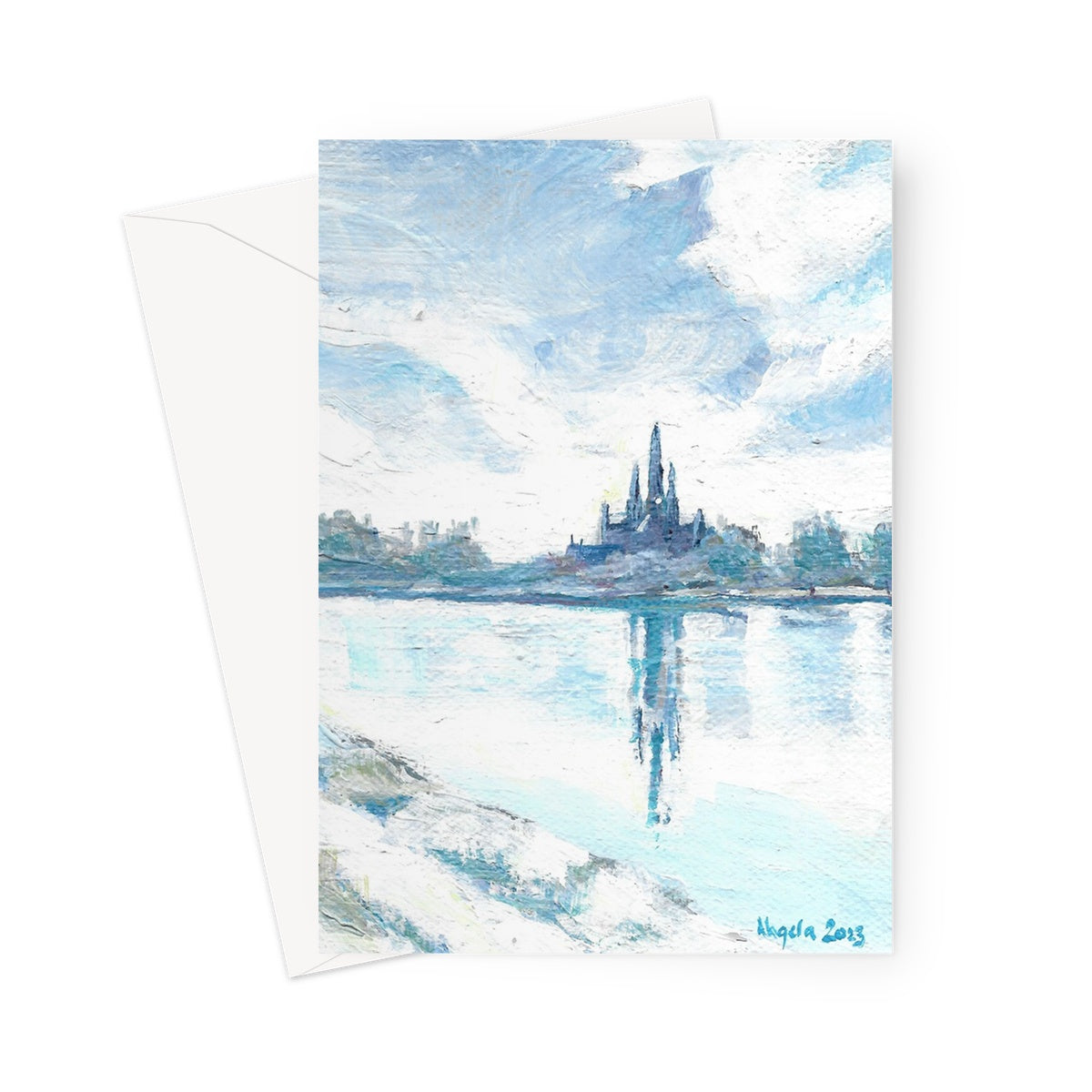 Cold morning in Lichfield Greeting Card