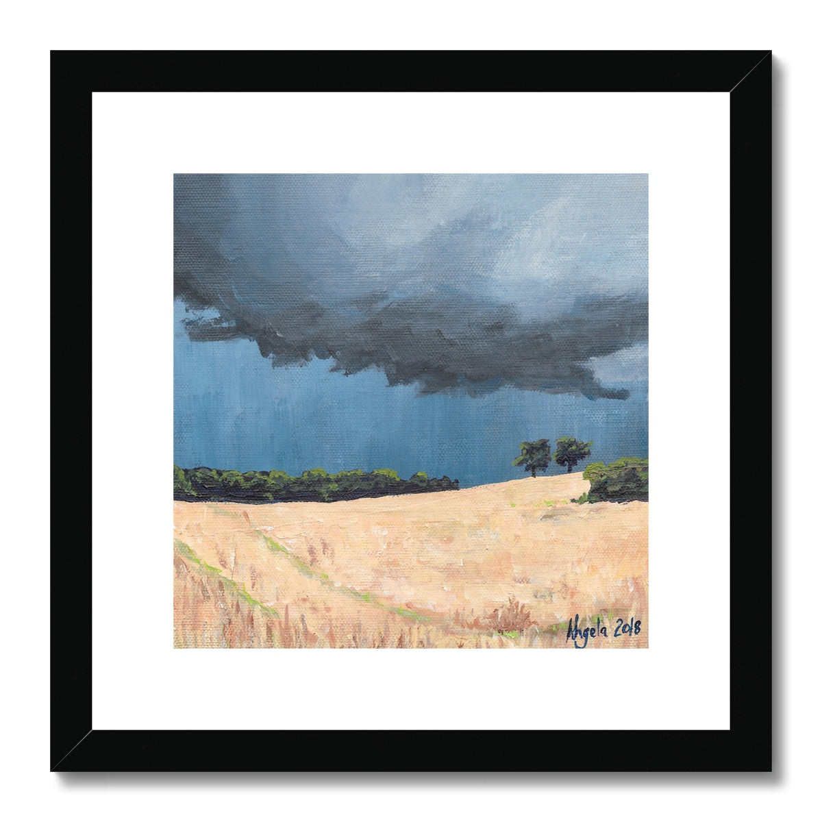 Storm over Wall Framed & Mounted Print 12x12"