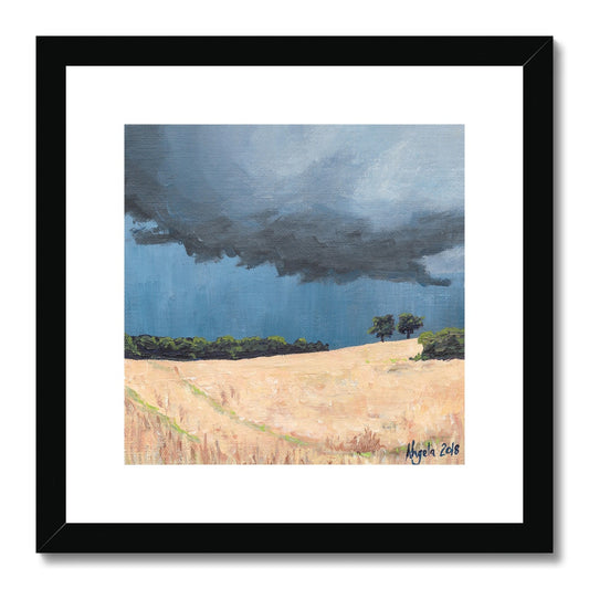 Storm over Wall Framed & Mounted Print 12x12"