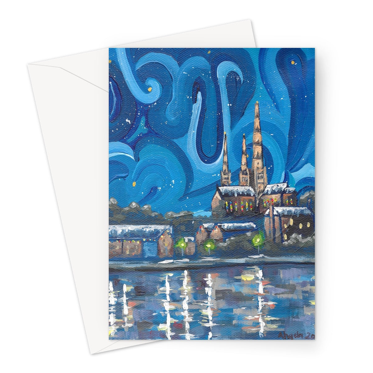 Winter in Lichfield Greeting Card