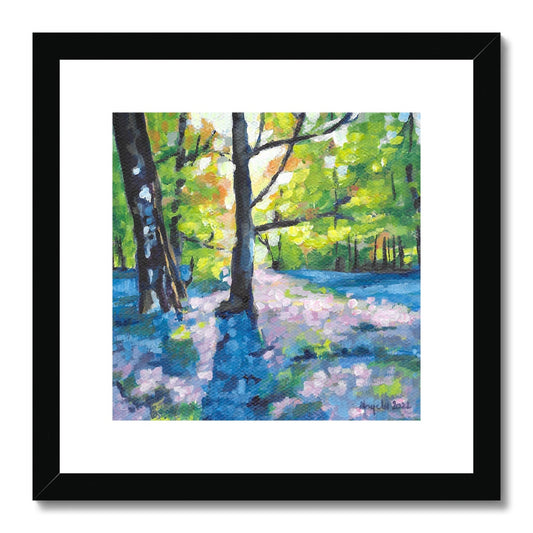 Bluebell walk Framed & Mounted Print 12x12"