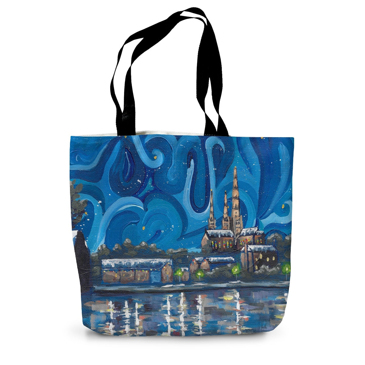 Winter in Lichfield Canvas Tote Bag