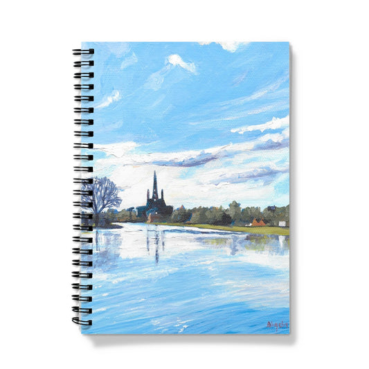 Stowe Pool Reflections, Lichfield Notebook