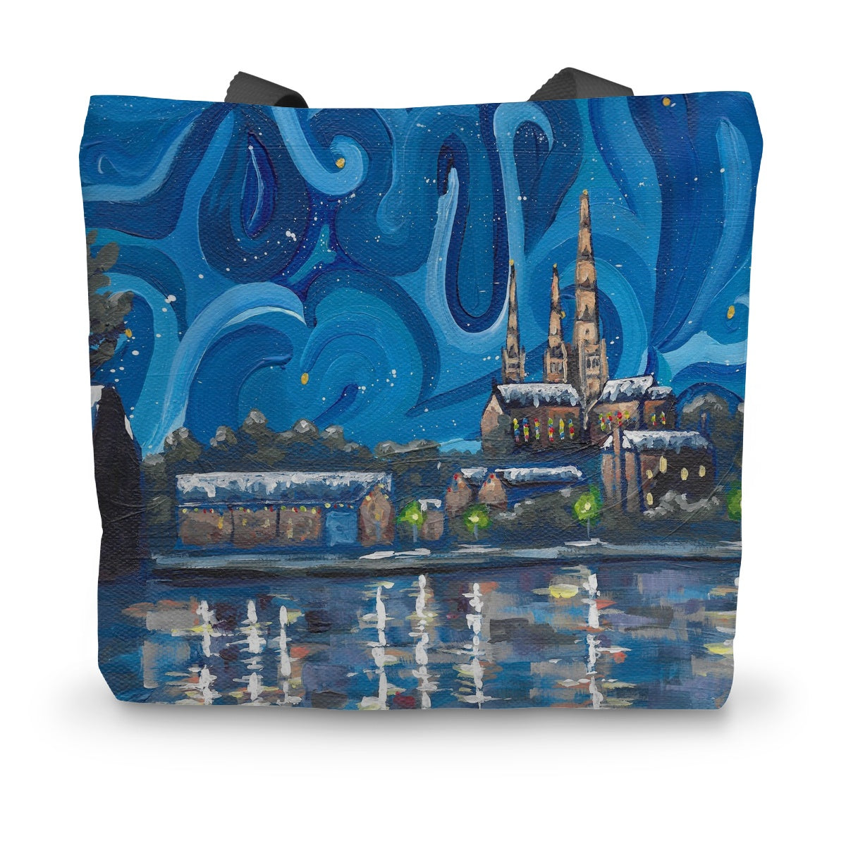 Winter in Lichfield Canvas Tote Bag