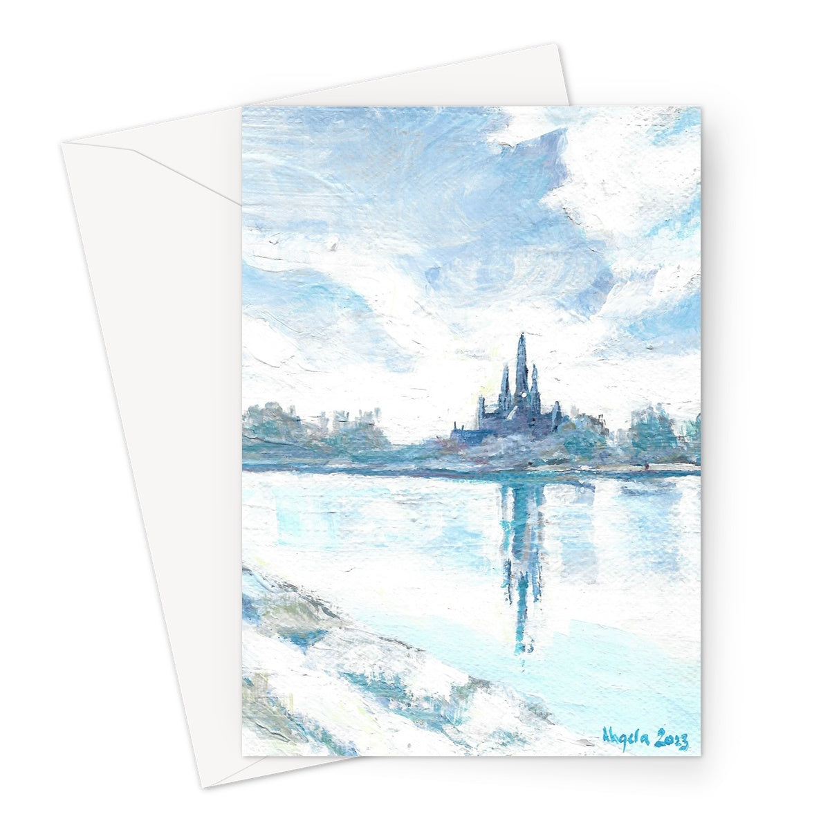Cold morning in Lichfield Greeting Card