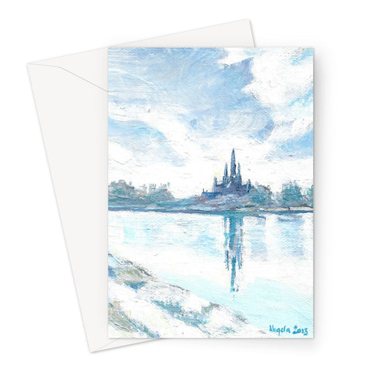 Cold morning in Lichfield Greeting Card