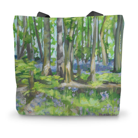 Bluebell woods at Hints Canvas Tote Bag