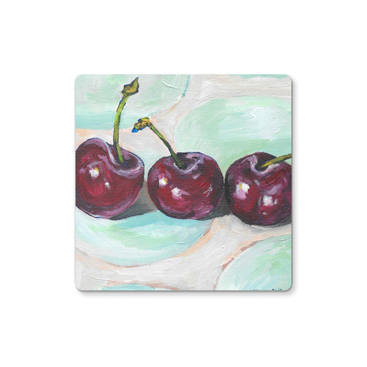 Cherries still life Coaster